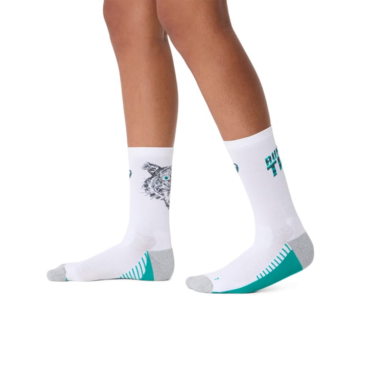 Asics Performance Run Sock Crew Brilliant White/wave Teal Asics