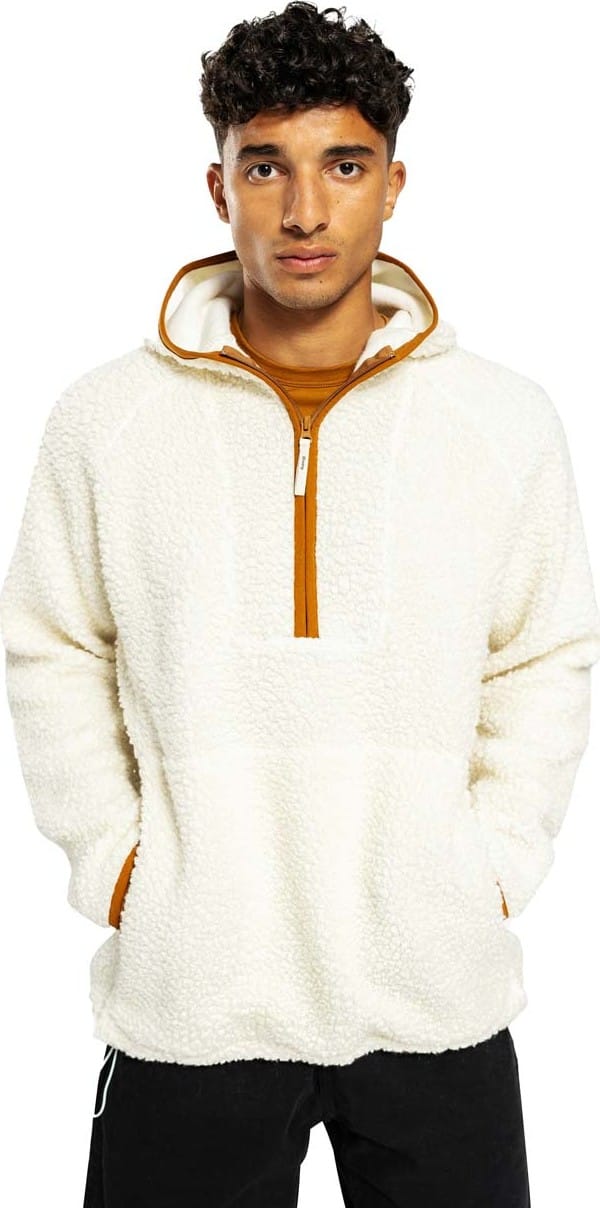 Ulvang Unisex Re Orbit Hooded Half Zip Wool Pile Off White Ulvang