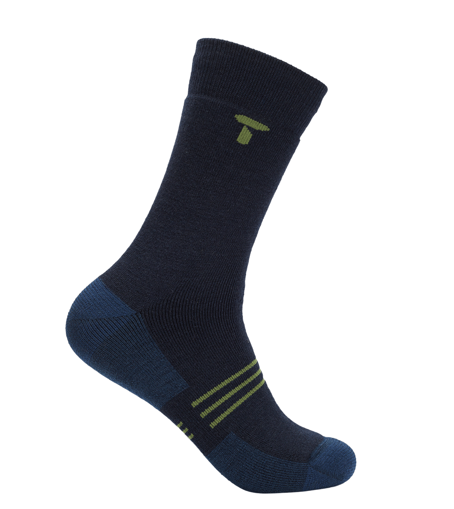 Tufte Wear Merino Medium Crew Sock Black Beauty