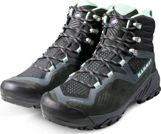 Mammut Women's Sapuen High GORE-TEX Dark Steel-Neo Mint Mammut