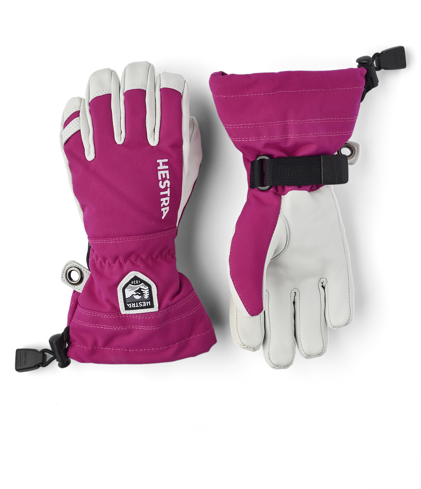 Hestra Juniors’ Army Leather Heli Ski Fuchsia