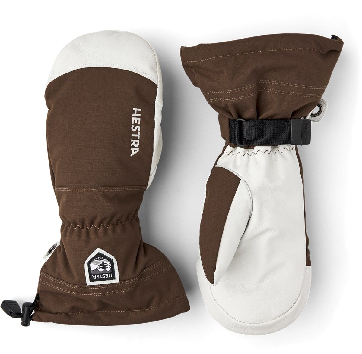 Hestra Army Leather Heli Ski Mitt Espresso