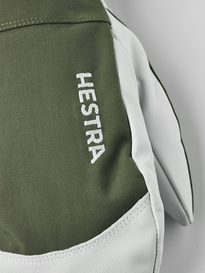 Hestra Army Leather Heli Ski Mitt Olive Hestra