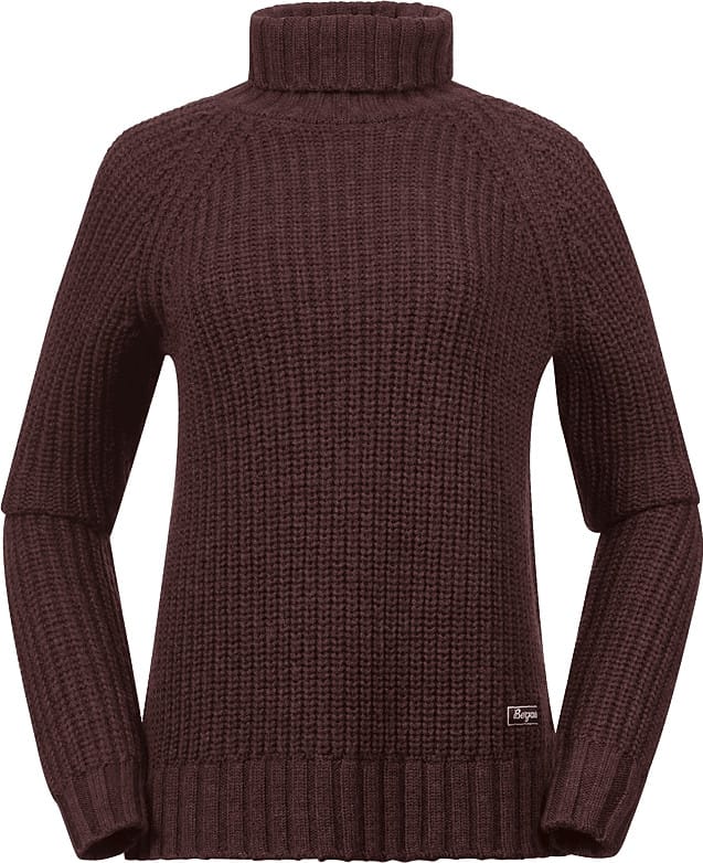 Bergans Women's Nordmarka Merino High Neck Jumper Amarone Red Bergans