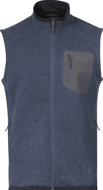 Bergans Men’s Kamphaug Knitted Vest  Granite Blue