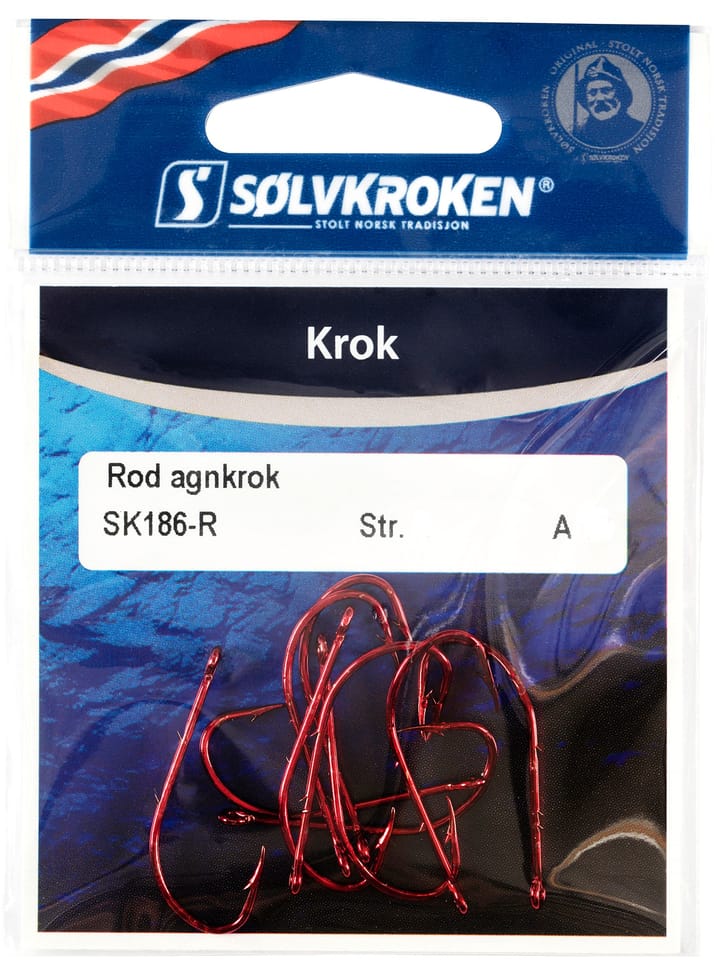 Sølvkroken Sølvkroken Agnkrok Rød Red Sølvkroken