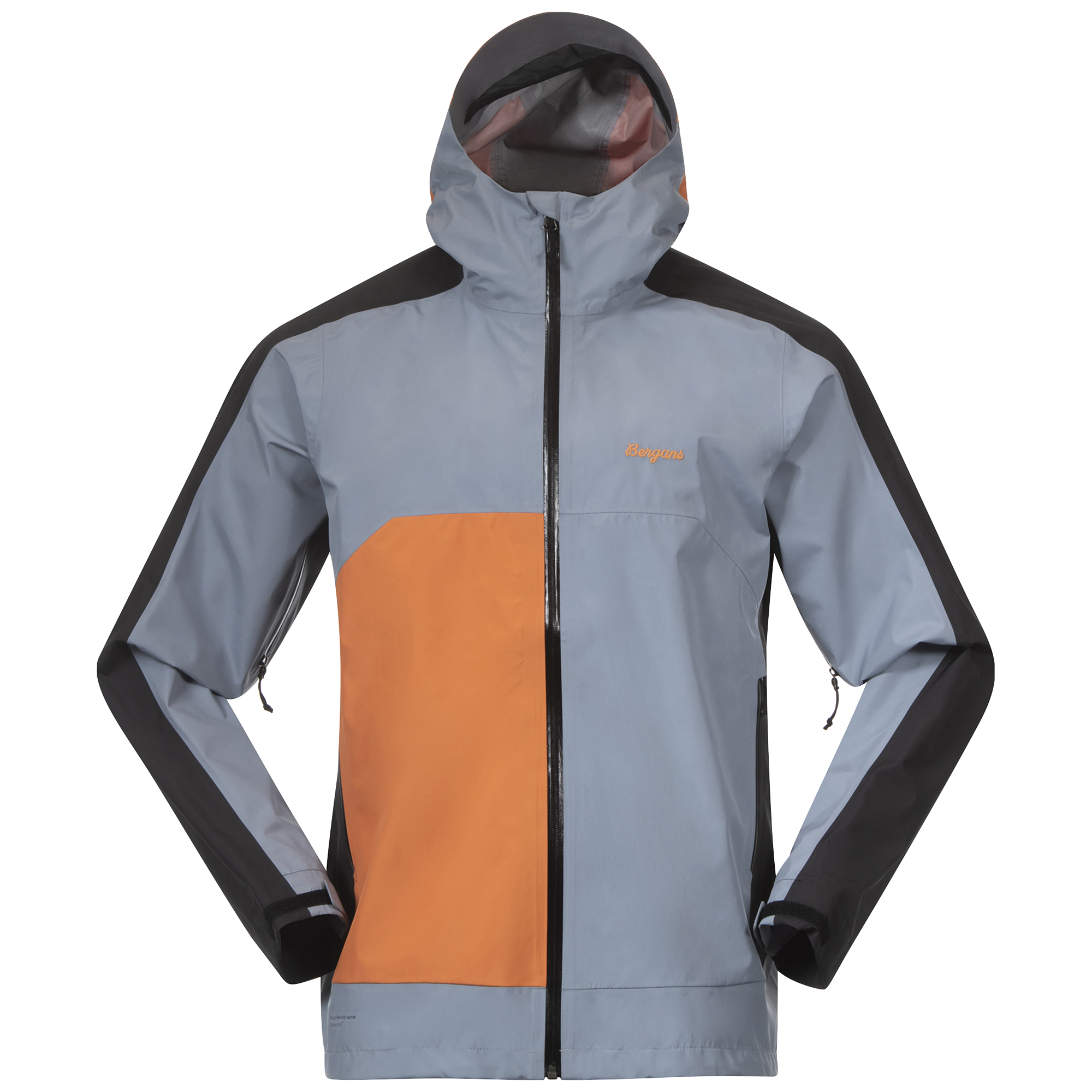 Bergans Men’s Vaagaa Light 3L Shell Jacket Husky Blue/Black/Faded Orange