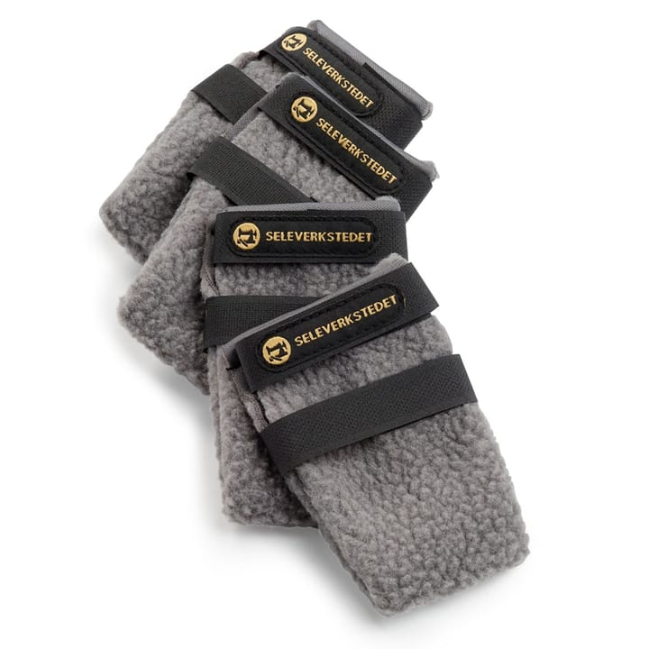 Seleverkstedet Seleverkstedet High Fleece dog boot 4pk Grå/svart Seleverkstedet