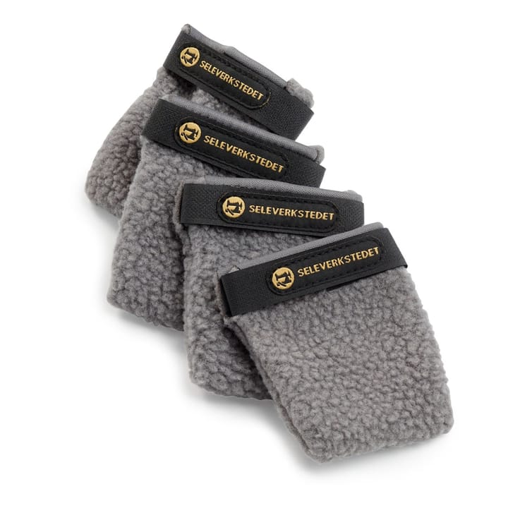 Seleverkstedet Seleverkstedet Fleece grey dog boot 4pk Grå/svart Seleverkstedet