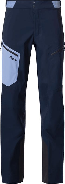 Bergans Women's Tind 3L Shell Pants Navy Blue/Blueberry Milk Bergans