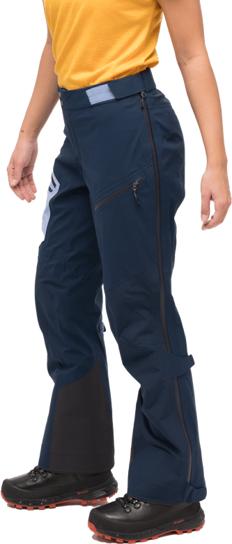 Bergans Women's Tind 3L Shell Pants Navy Blue/Blueberry Milk Bergans