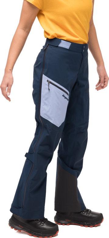 Bergans Women's Tind 3L Shell Pants Navy Blue/Blueberry Milk Bergans