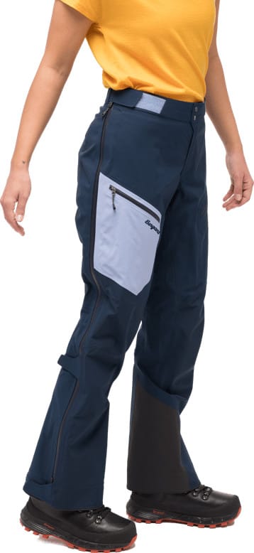 Bergans Women's Tind 3L Shell Pants Navy Blue/Blueberry Milk Bergans