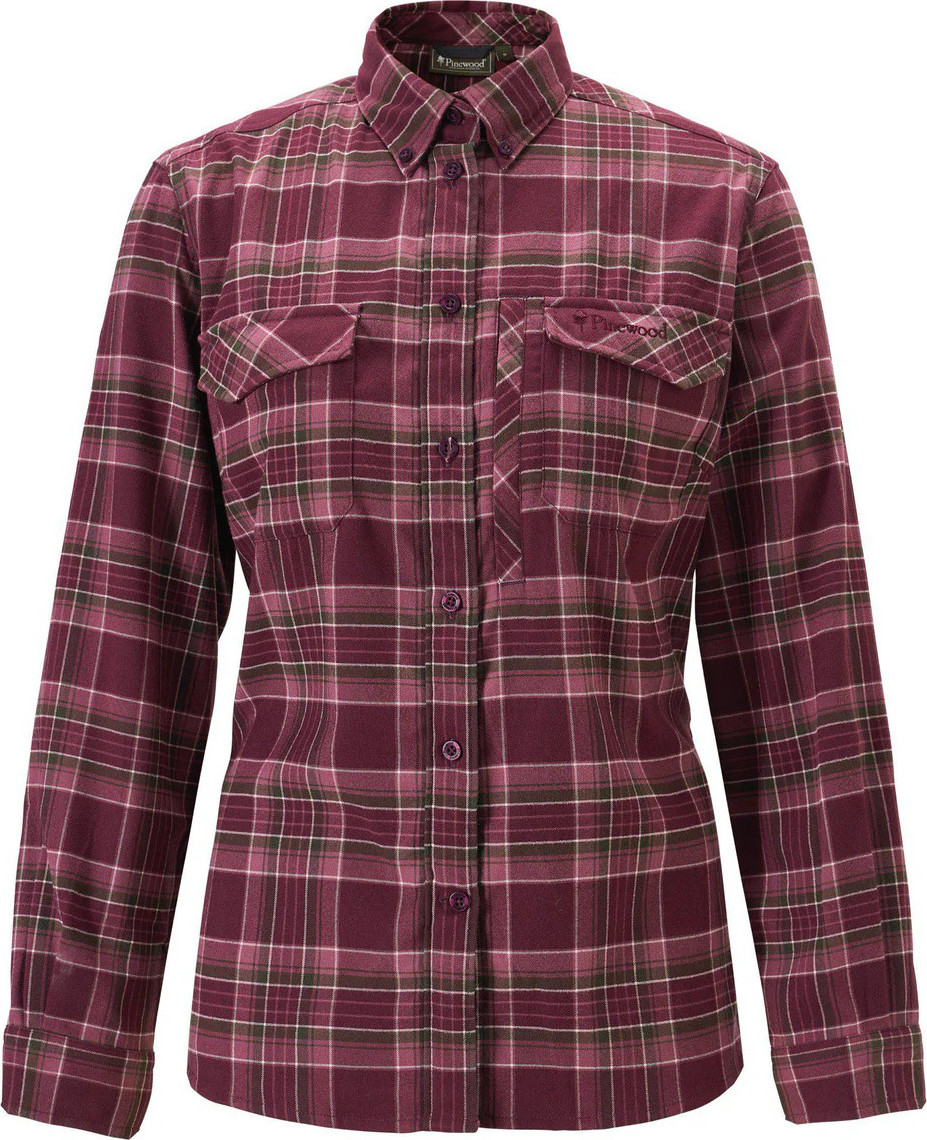 Pinewood Women’s Abiskohiking Flannel Shirt Plum