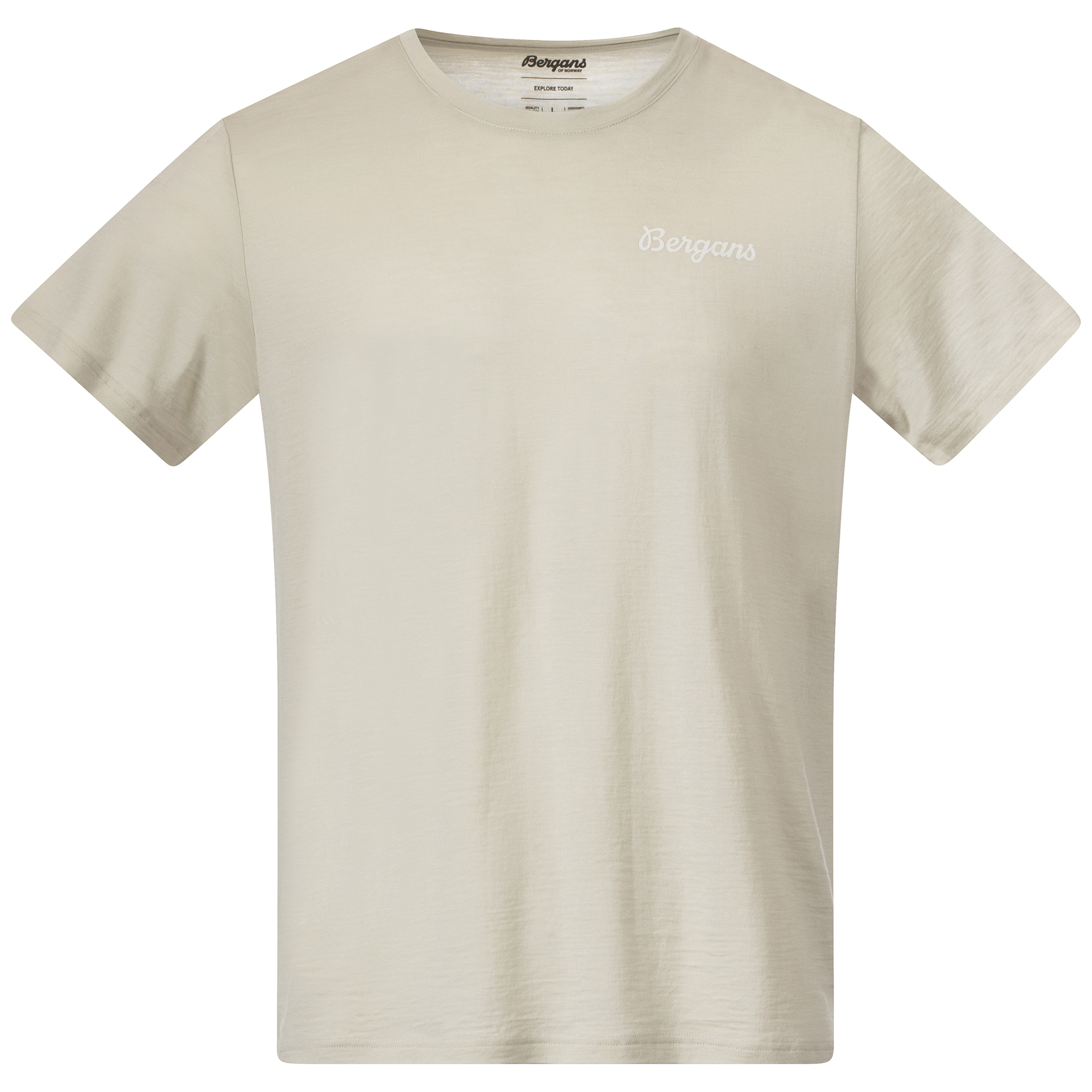 Bergans Men’s Rabot Emblem Wool Tee Chalk Sand