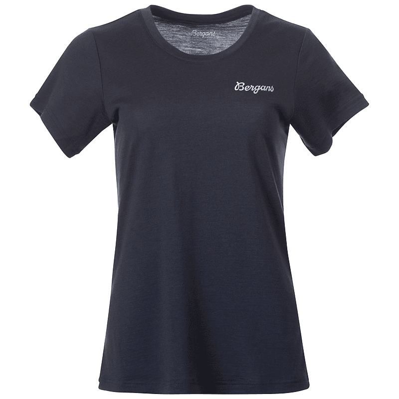 Bergans Women’s Rabot Emblem Wool Tee Navy Blue