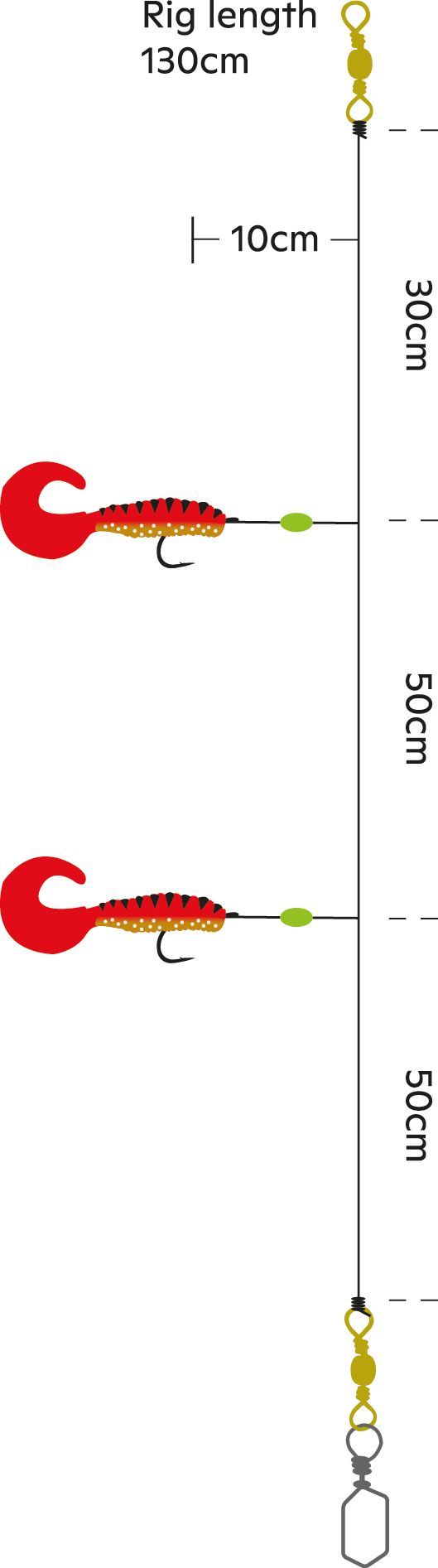 Kinetic Kinetic Sabiki Twister XL Tail Kinetic