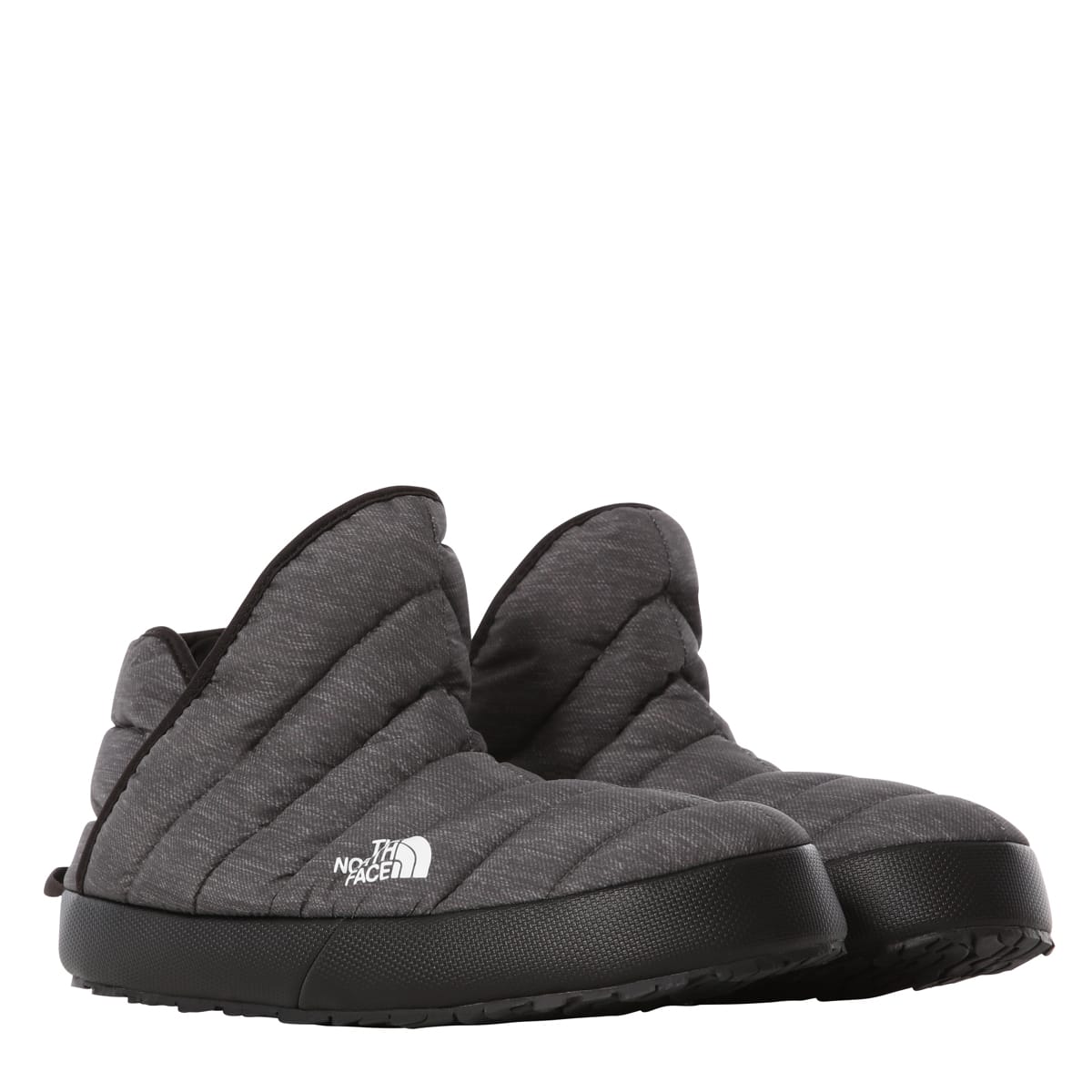 Insulated Shoes | Women's Thermoball Traction Winter Bootie Phantom Grey Heather Print/TNF Black | The North Face