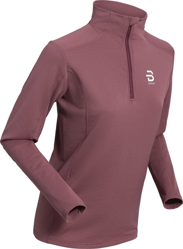 Dæhlie Women's Half Zip Grid Wild Berry Dæhlie