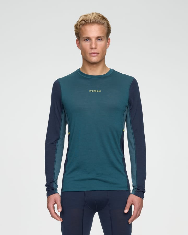 Dæhlie Men's Performance Wool Long Sleeve Teal Dæhlie