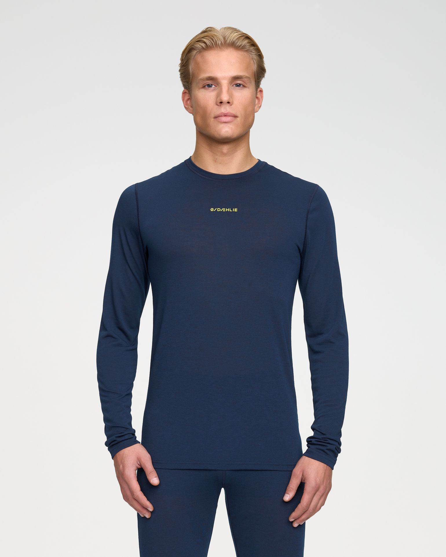 Dæhlie Men's Training Wool Mix Long Sleeve Navy