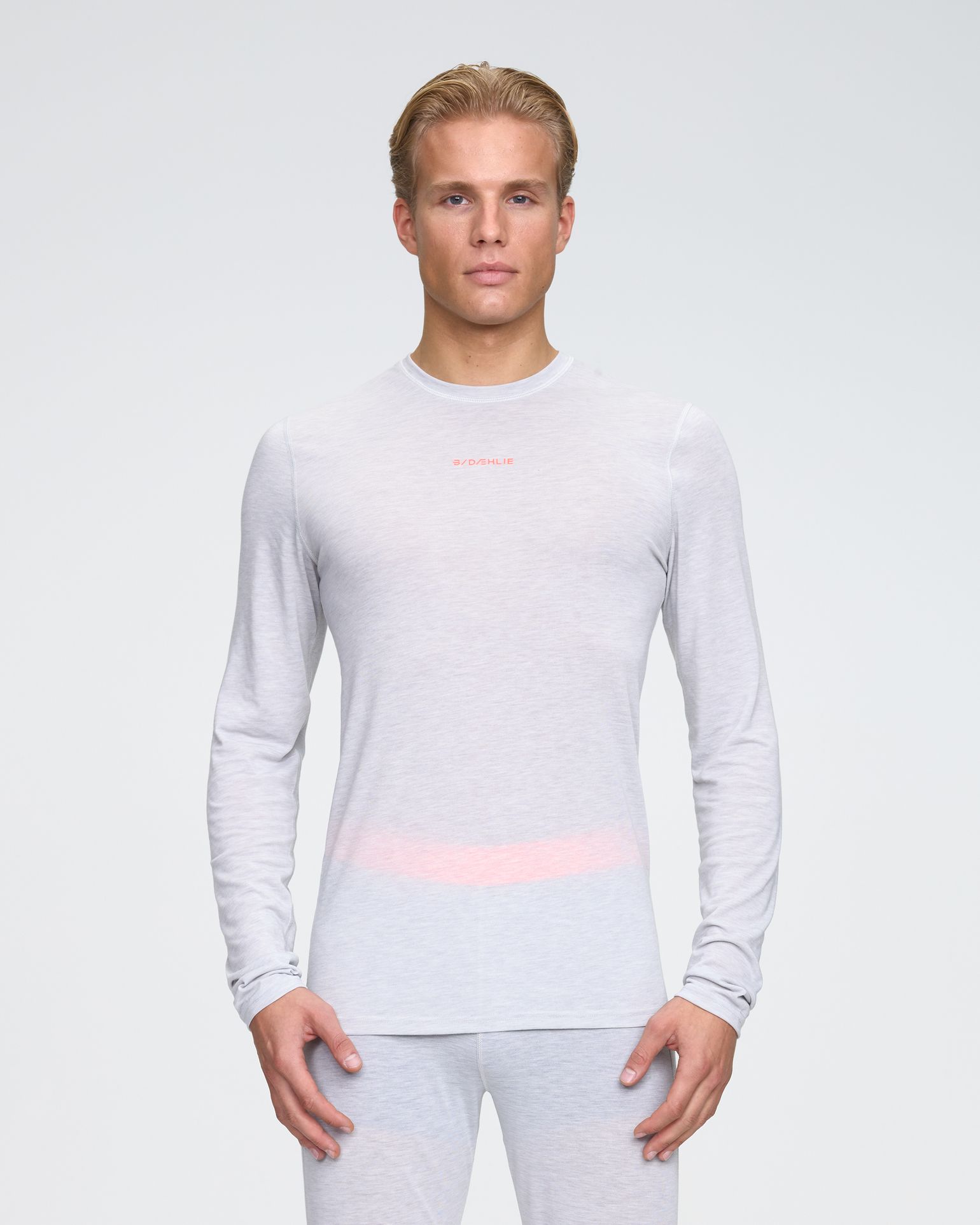 Dæhlie Men's Training Wool Mix Long Sleeve Quiet Grey