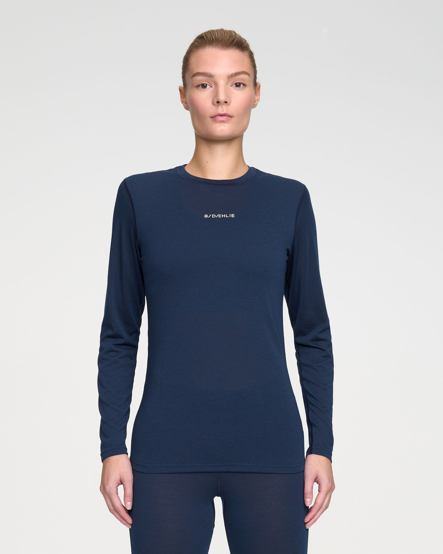 Dæhlie Women's Training Wool Mix Long Sleeve Navy