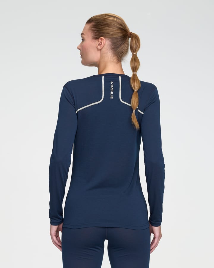 Dæhlie Women's Training Wool Mix Long Sleeve Navy Dæhlie