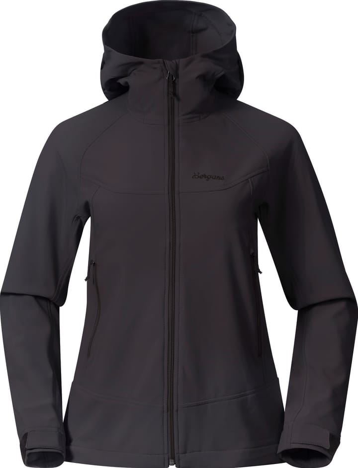 Bergans Women's Vaagaa Softshell Jacket Hood Black Bergans