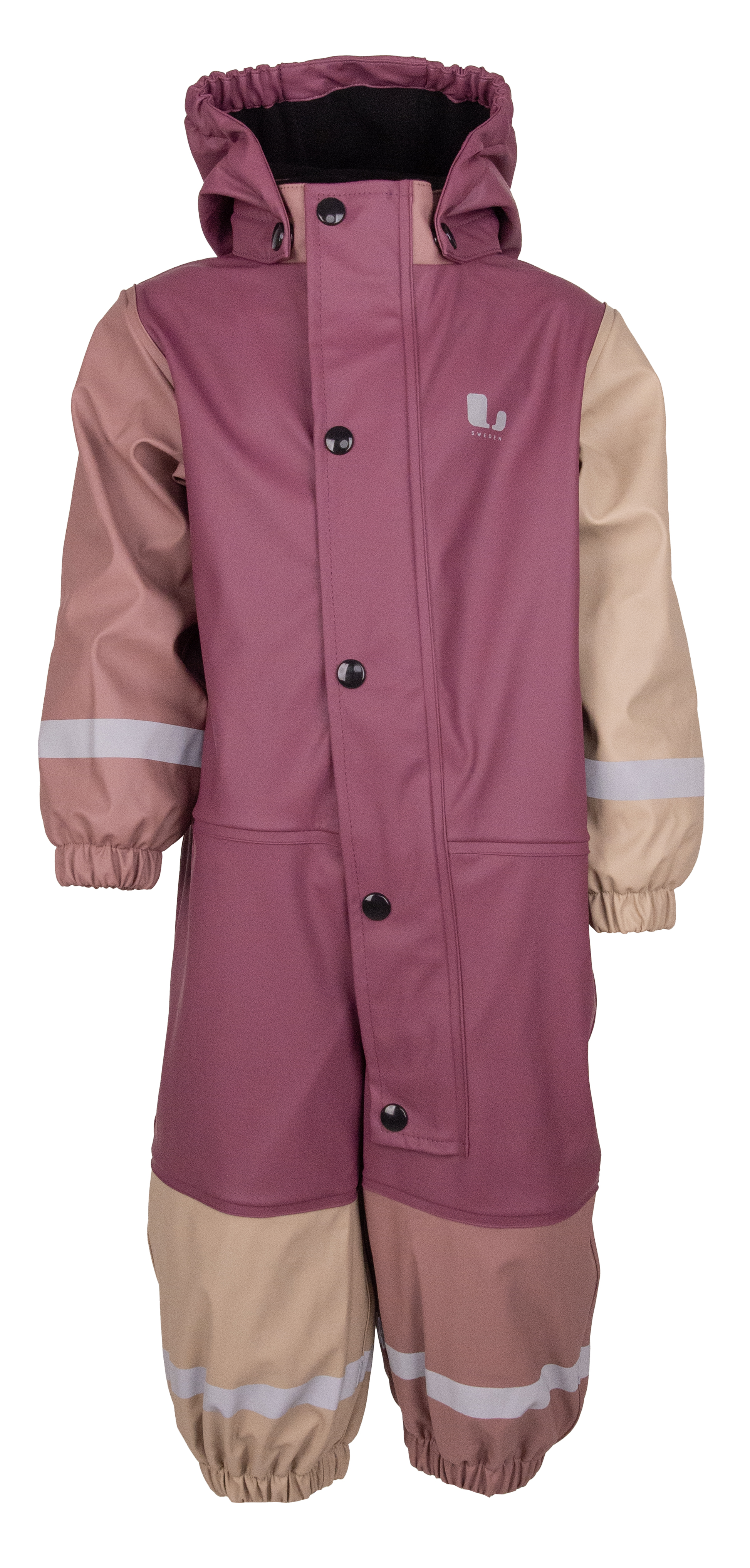 Lindberg Kids’ Fagerhult Rain Baby Overall Fleece Pink/Rose