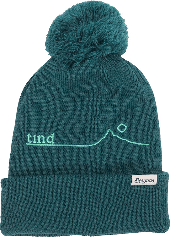 Bergans Womne’s Tind Powpow Pom Wool Beanie Malachite Green