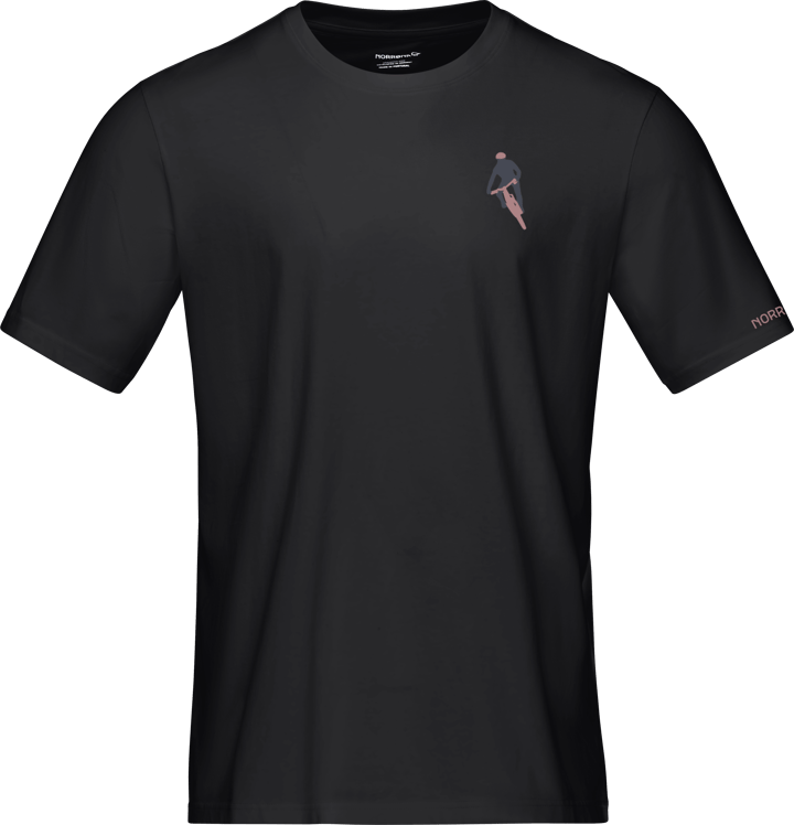 Norrøna Men's /29 Cotton Activity Embroidery T-Shirt Caviar Norrøna