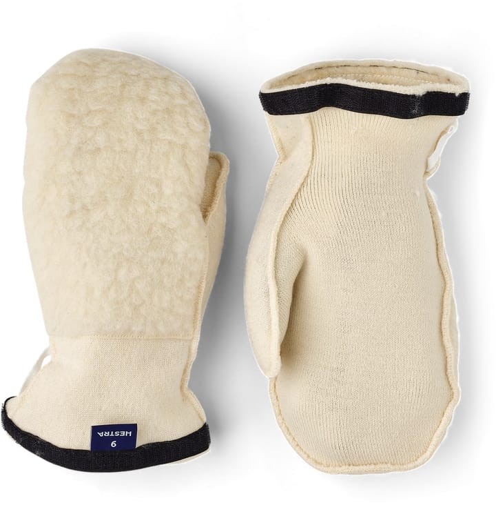 Hestra Heli Ski Wool Liner - Mitt Offwhite Hestra