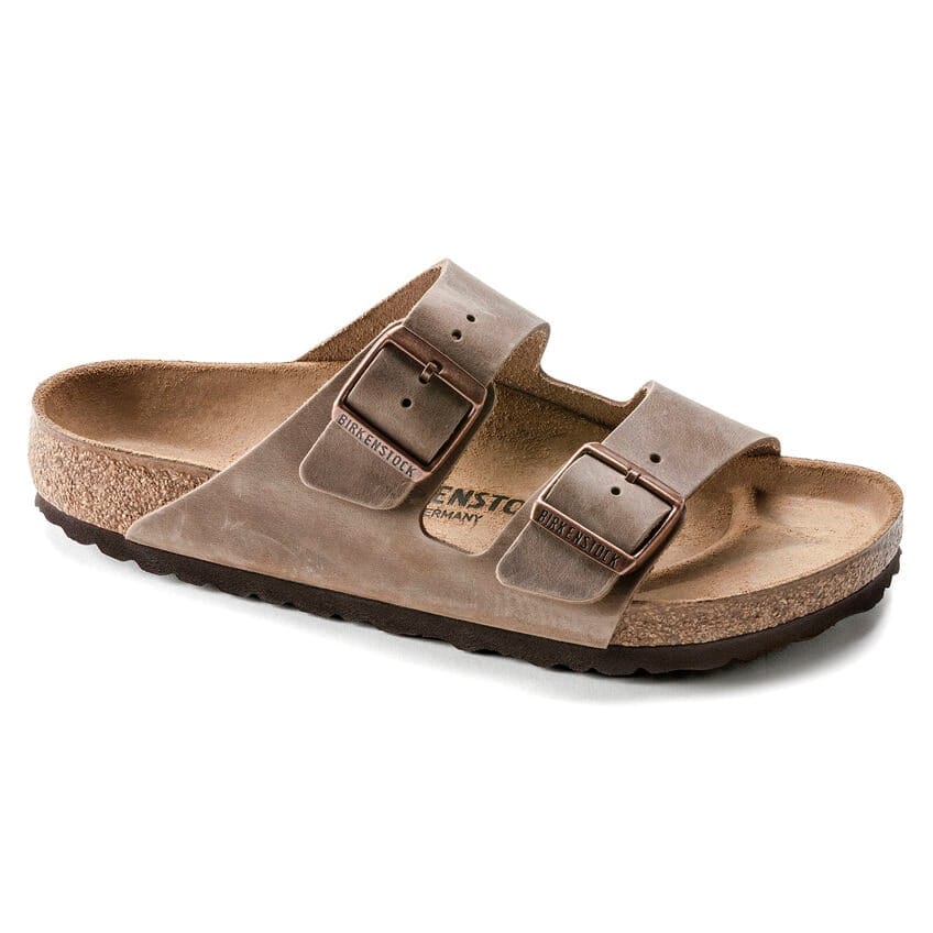 Birkenstock Unisex Arizona Oiled Leather Narrow Habana