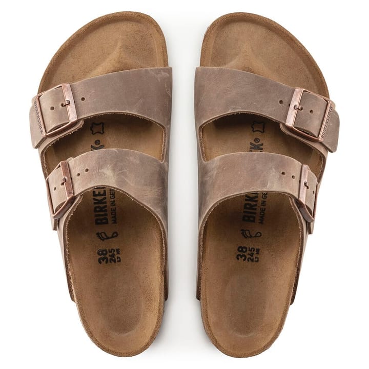 Birkenstock Unisex Arizona Oiled Leather Narrow Habana Birkenstock