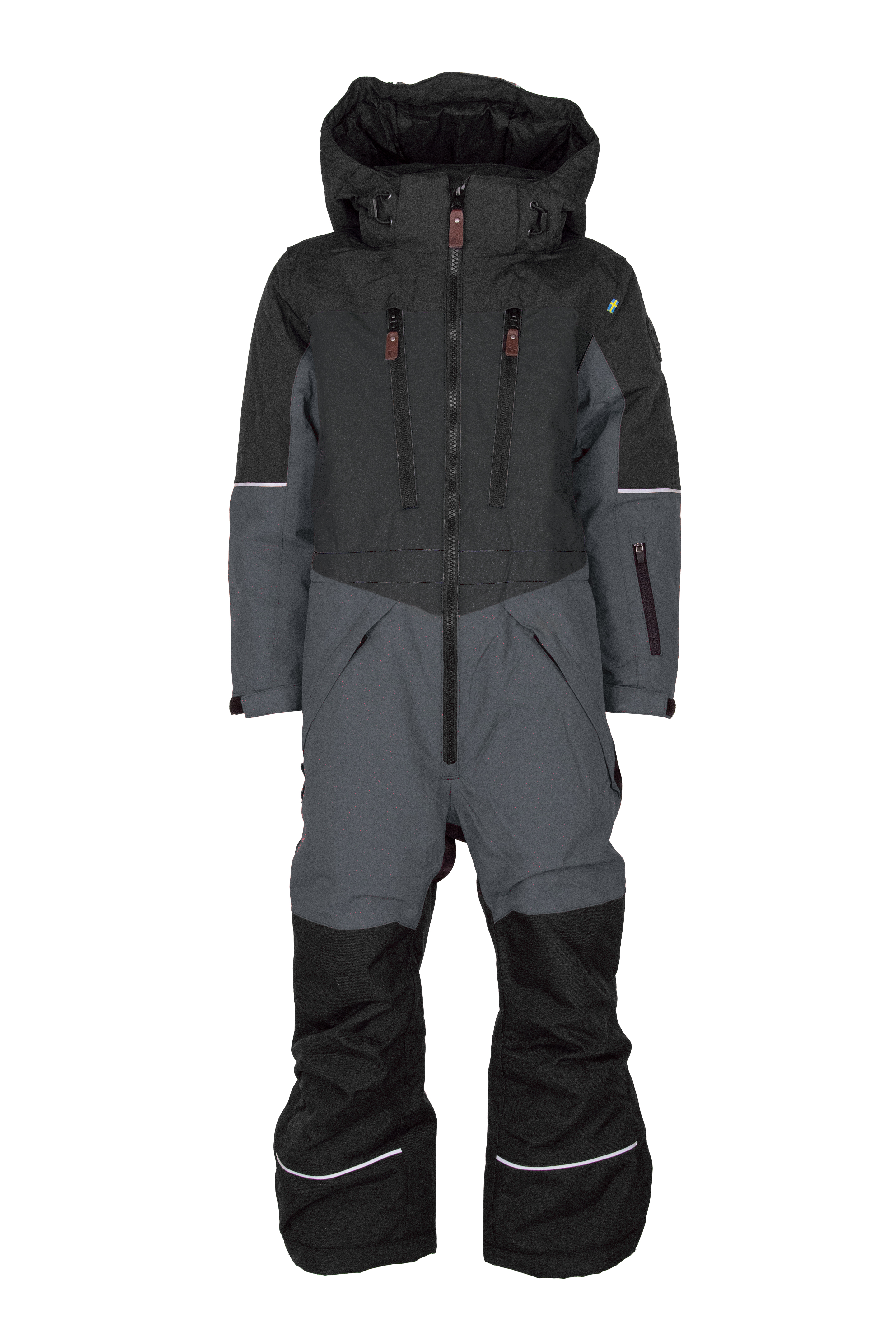 Lindberg Kids’ Alpine Winter Overall Black/Anthracite