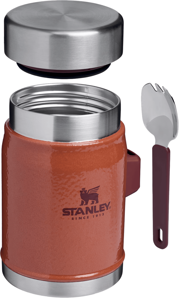 Stanley Vacuum Food Jar With Spoon Hammertone Clay Stanley