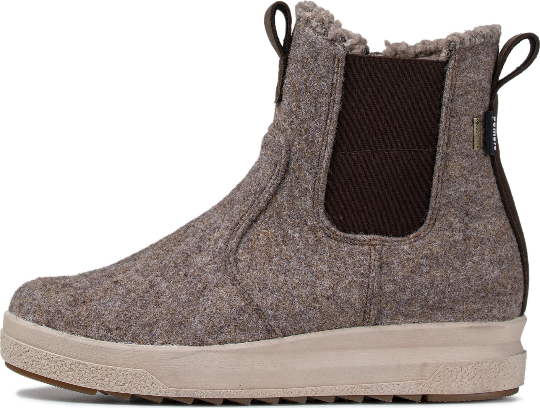 Pomar Women´s Kevo GORE-TEX Ankle Boot Sand Felt/bark Micro