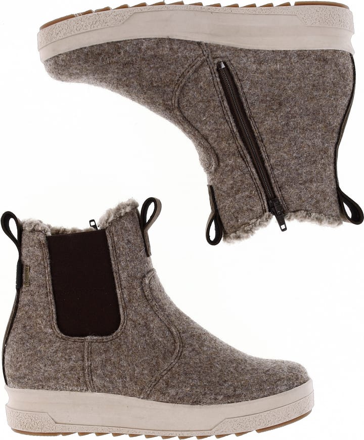 Pomar Women´s Kevo GORE-TEX Ankle Boot Sand Felt/bark Micro Pomar