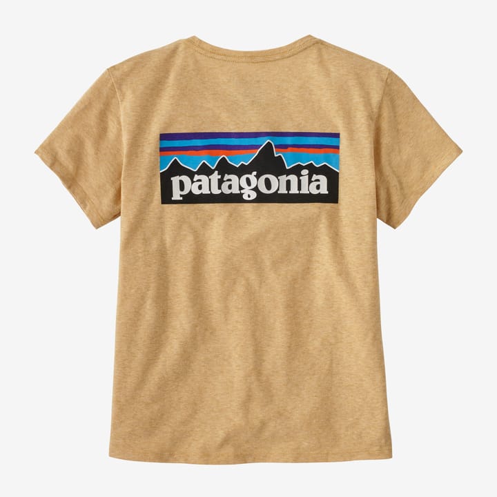 Patagonia Women's P-6 Logo Responsibili-Tee Beeswax Tan Patagonia