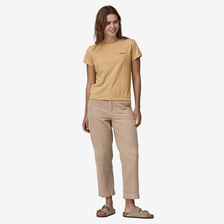 Patagonia Women's P-6 Logo Responsibili-Tee Beeswax Tan Patagonia