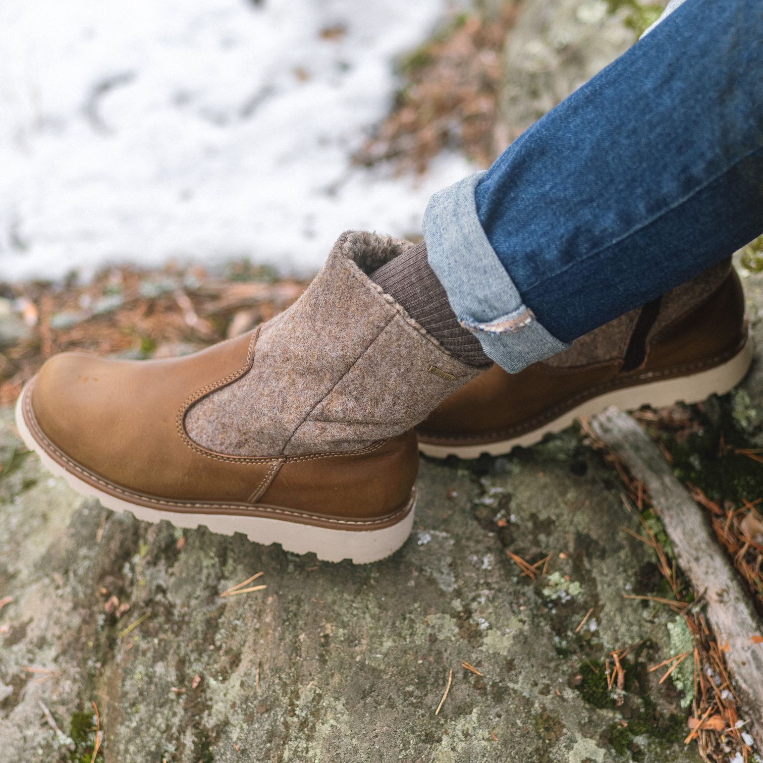 Pomar Women's Pello GORE-TEX Ankle Boot Oak Terra/ Sand Felt