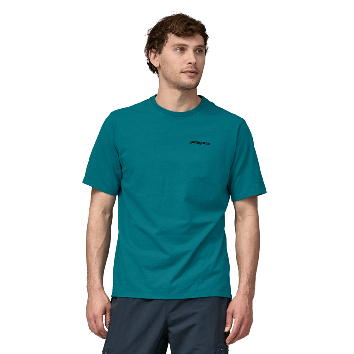 Patagonia Men's P-6 Logo Responsibili-Tee Belay Blue Patagonia