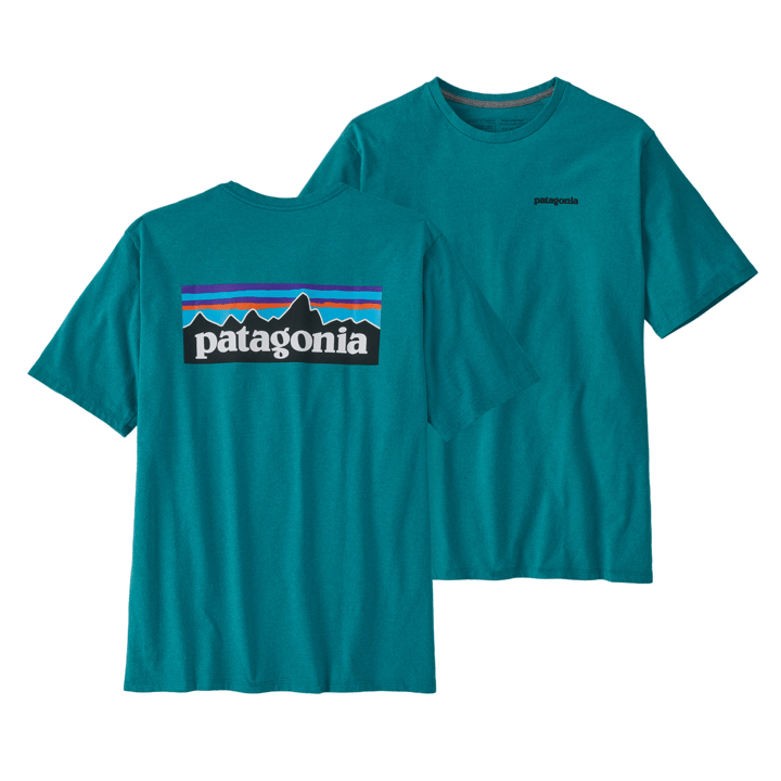 Patagonia Men's P-6 Logo Responsibili-Tee Belay Blue Patagonia