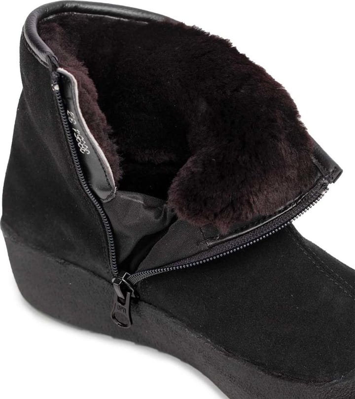 Pomar Women's Kallio GORE-TEX Ankle Boot Black Suede(fur L) Curling Pomar