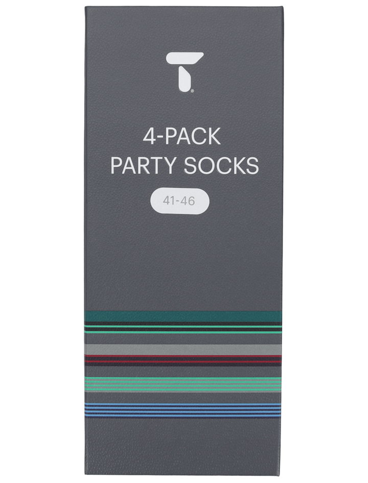 Tufte Wear Party Sock 4-pk Assorted Colors Tufte Wear