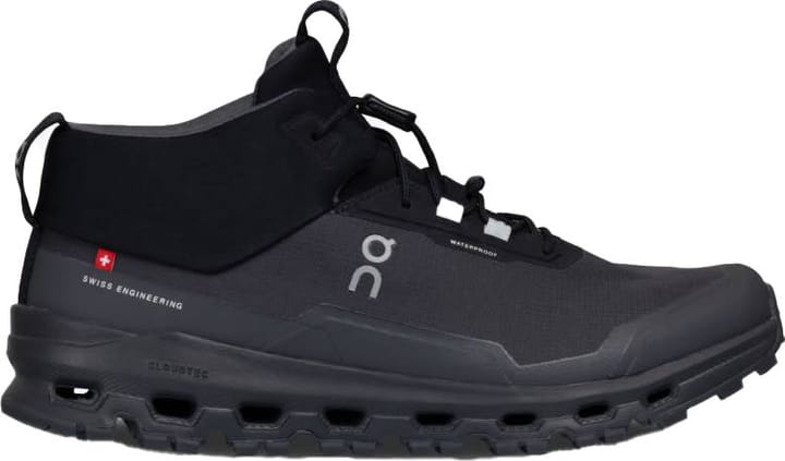 On Juniors' Cloudhero Mid Waterproof Black-eclipse On