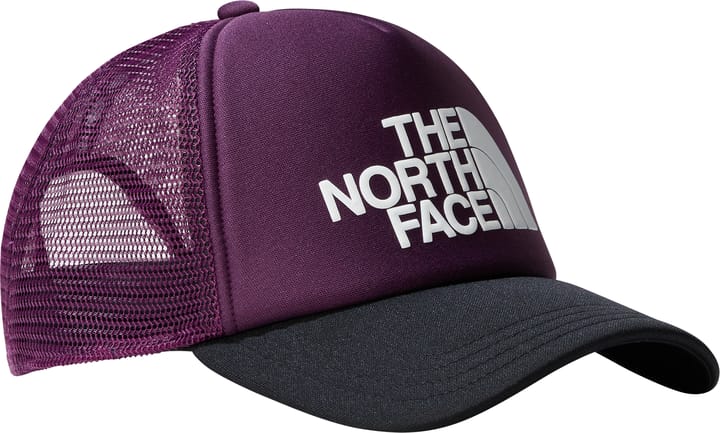 The North Face TNF Logo Trucker Cap Black Currant Purple The North Face