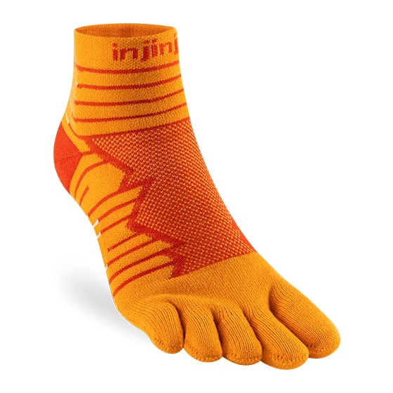 Injinji Men’s Ultra Run Mini-Crew Desert Orange