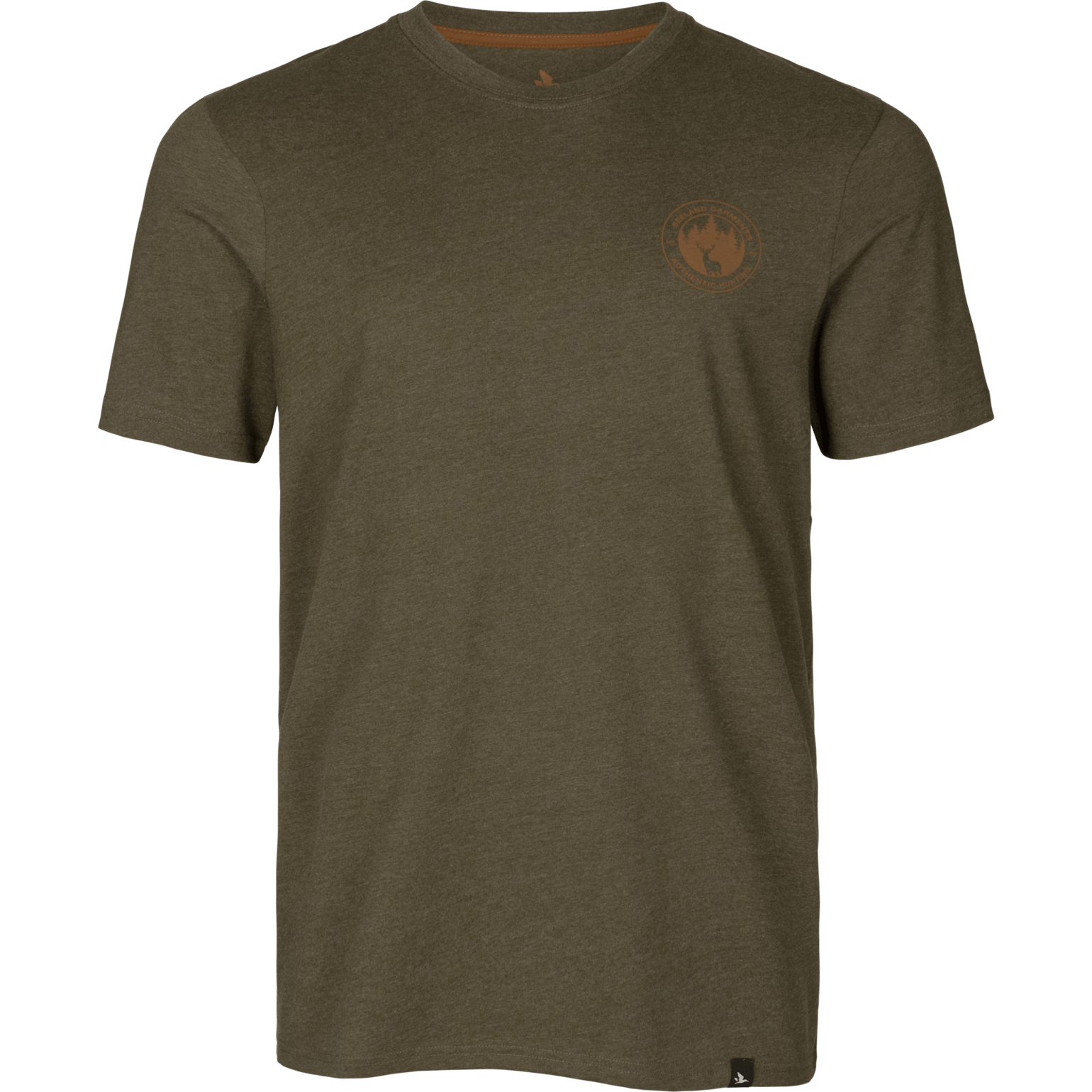 Seeland Men's Saker T-Shirt Pine Green Melange